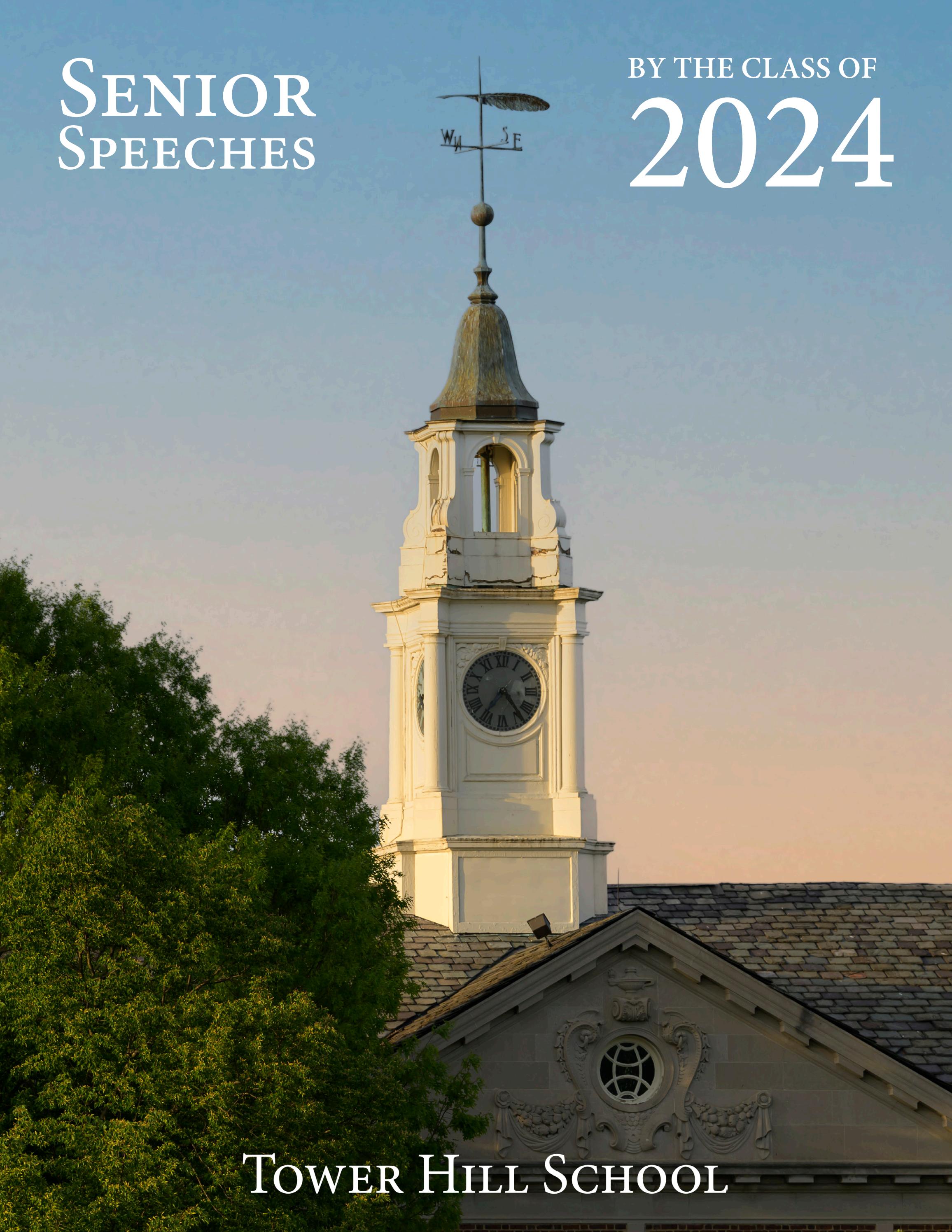 Senior Speeches 2024 by Tower Hill School - Issuu