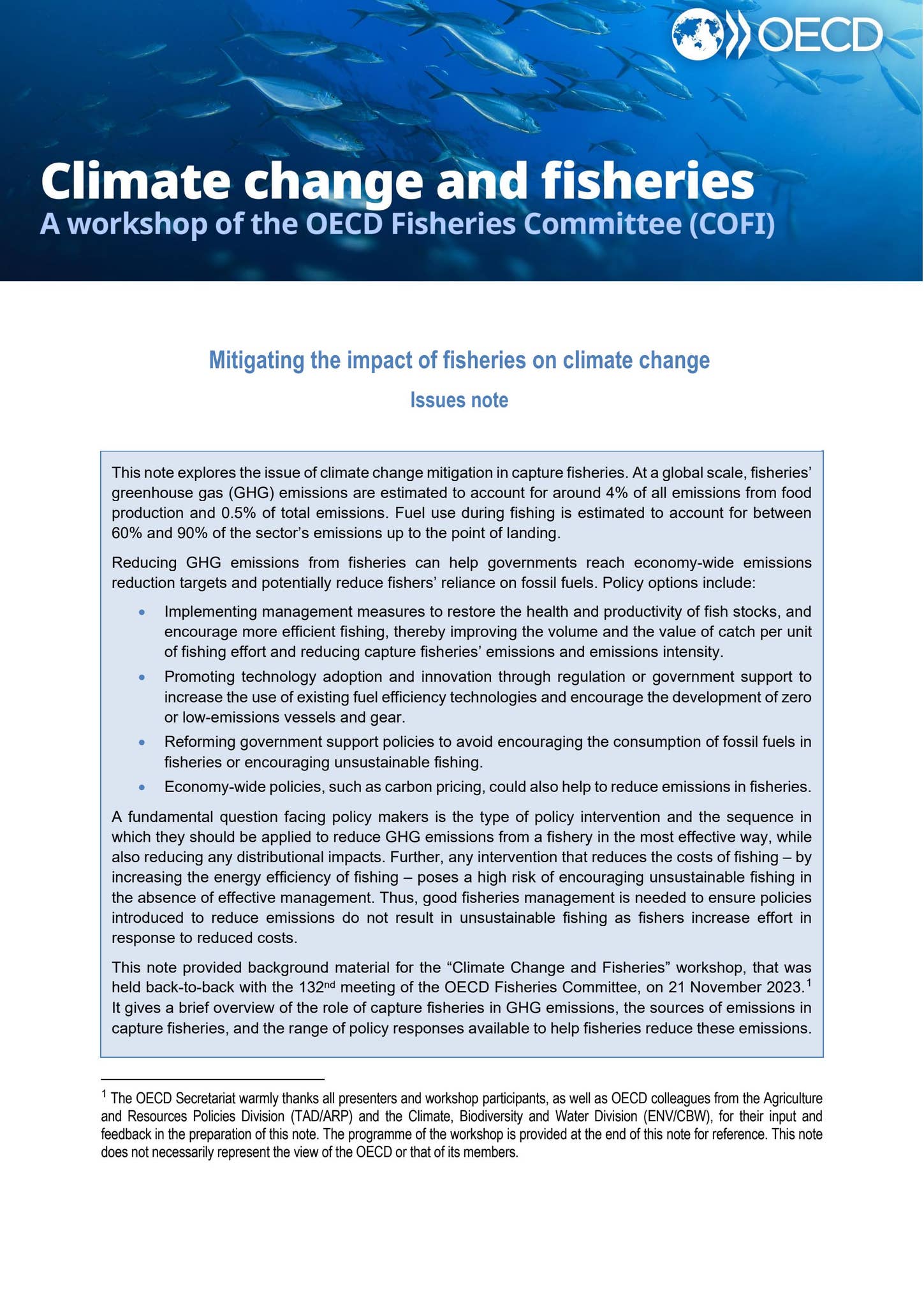 Mitigating the impact of fisheries on climate change by OECD - Issuu