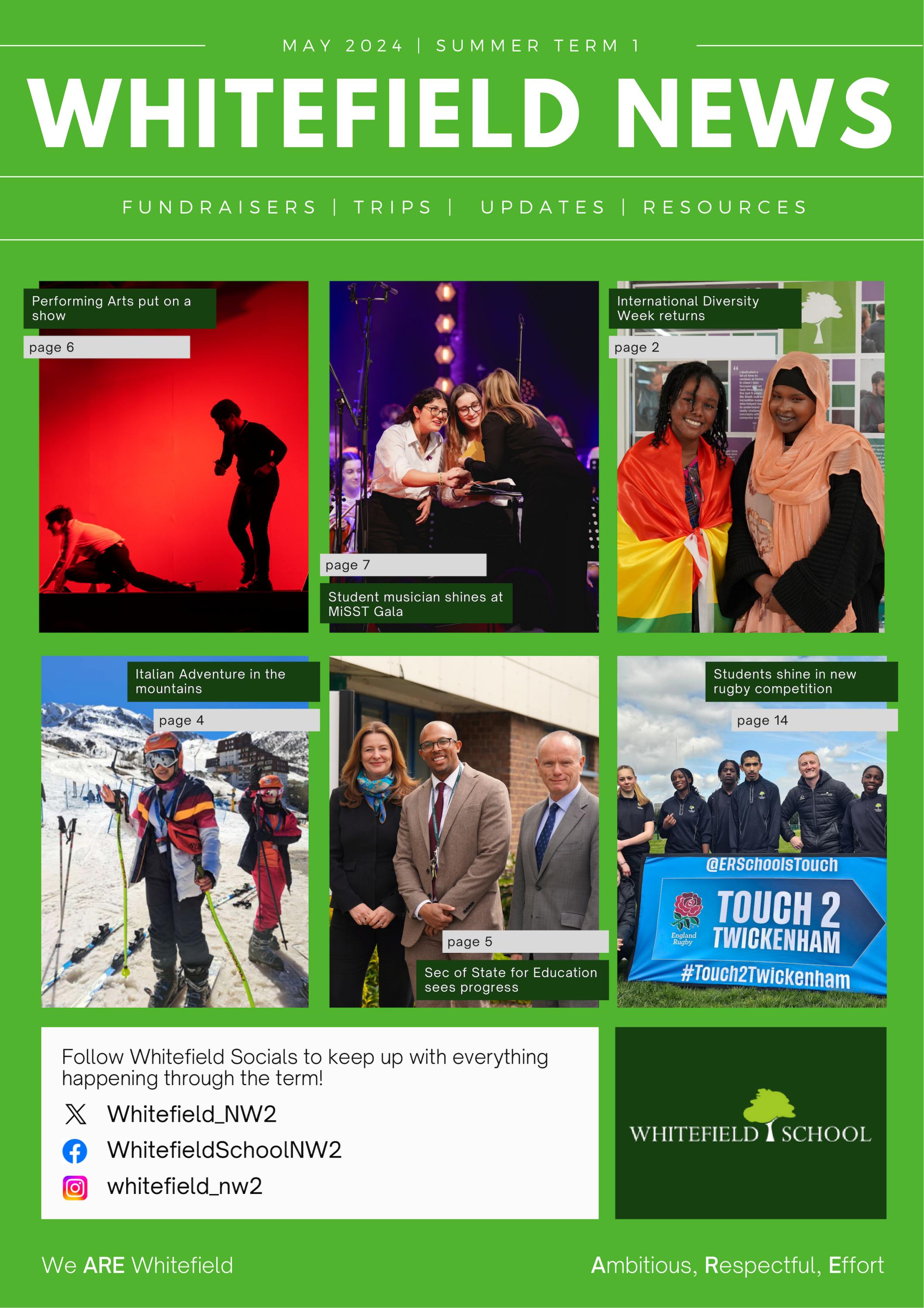 Newsletter 2024 Summer Term 1 by Whitefield School Issuu