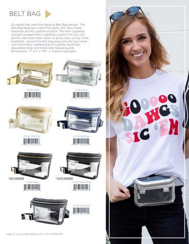 Capri Designs Clear Bag × Purse featuring Sequin Strap, Beaded 配件 - Gameday 2024 第 12 页