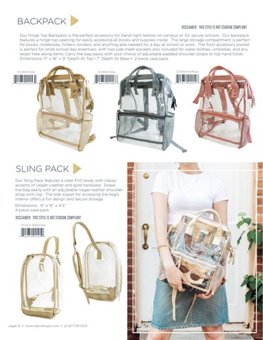 Capri Designs Clear Bag × Purse featuring Sequin Strap, Beaded 配件 - Gameday 2024 第 14 页