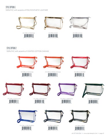 Capri Designs Clear Bag × Purse featuring Sequin Strap, Beaded 配件 - Gameday 2024 第 21 页