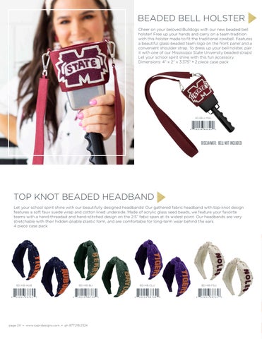 Capri Designs Clear Bag × Purse featuring Sequin Strap, Beaded 配件 - Gameday 2024 第 24 页