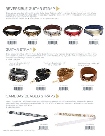 Capri Designs Clear Bag × Purse featuring Sequin Strap, Beaded 配件 - Gameday 2024 第 4 页