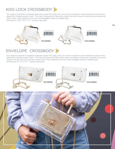 Capri Designs Clear Bag × Purse featuring Sequin Strap, Beaded 配件 - Gameday 2024 第 6 页