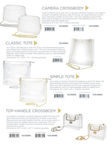 Capri Designs Clear Bag × Purse featuring Sequin Strap, Beaded 配件 - Gameday 2024 第 7 页