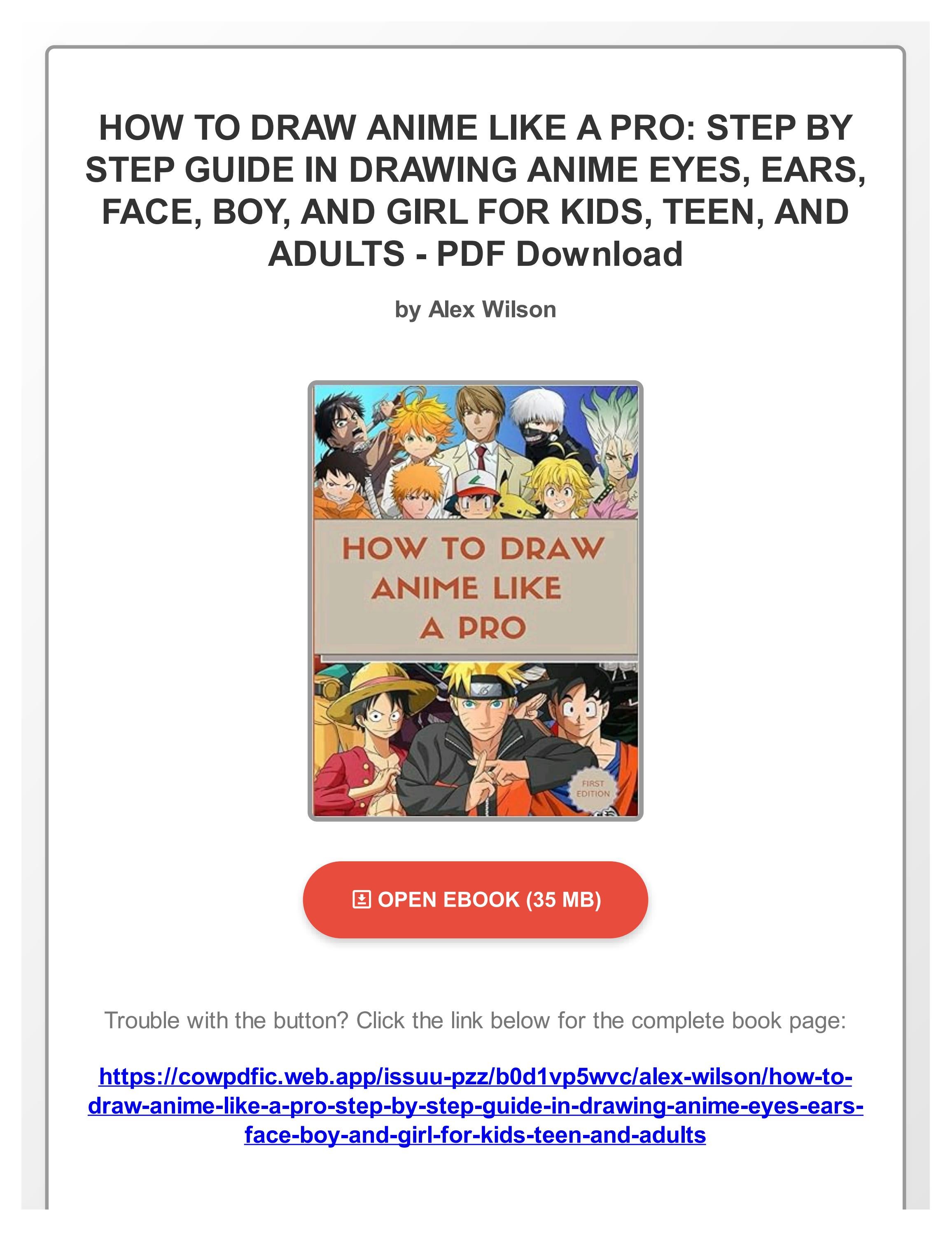 (PDF) HOW TO DRAW ANIME LIKE A PRO: STEP BY STEP GUIDE IN DRAWING ANIME ...