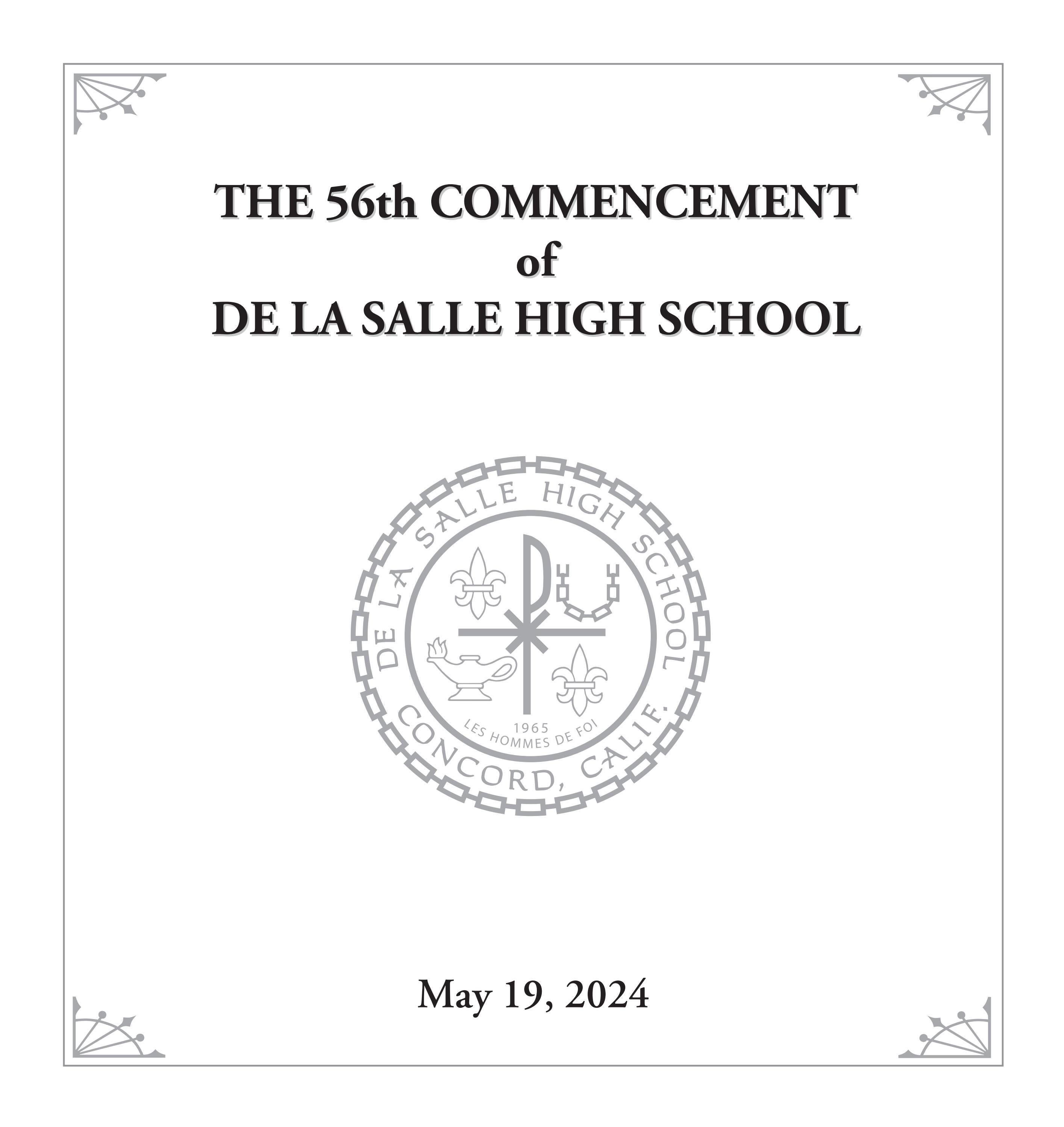 De La Salle Commencement Program, Class of 2024 by De La Salle High