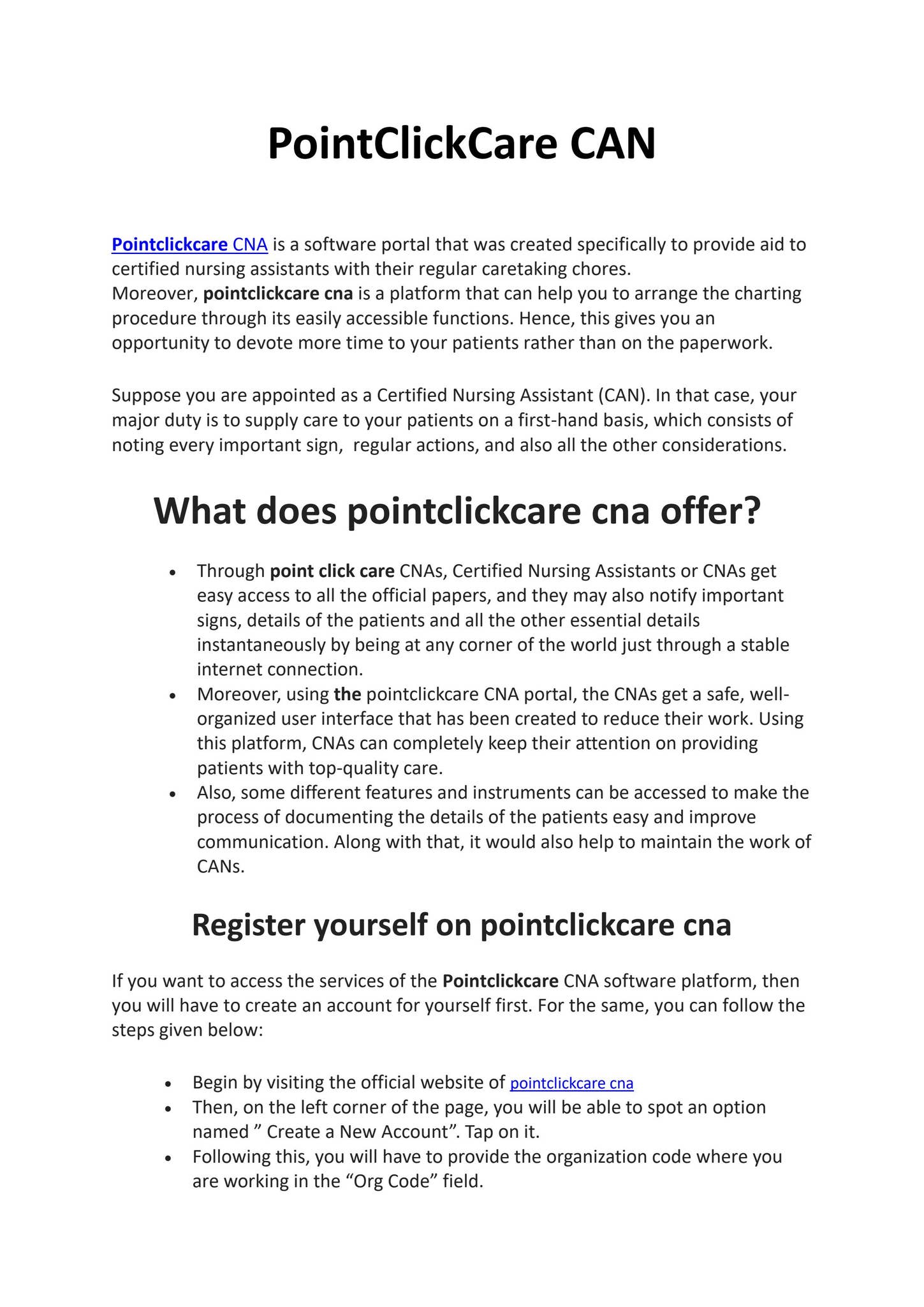 PointClickCare CNA by Pointclickcare Issuu(02)