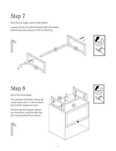 nathanjameshome 家具目录 · Mina 床头柜 Instruction Sheet 33205 第 10 页