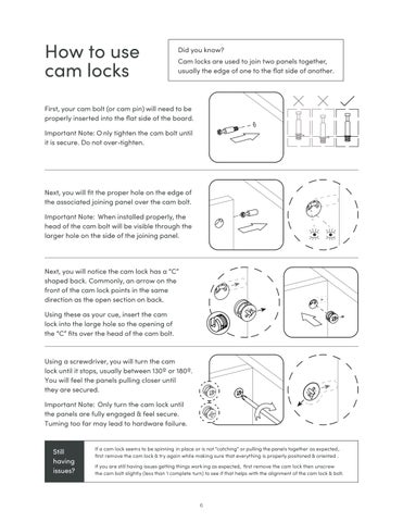 nathanjameshome 家具目录 · Mina 床头柜 Instruction Sheet 33205 第 6 页