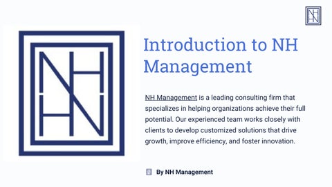 Introduction to NH Management by NH Management - Issuu