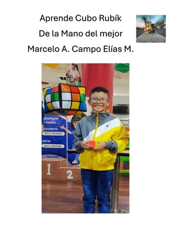 Aprende Cubo Rubík de la Mano de Marcelo Andres