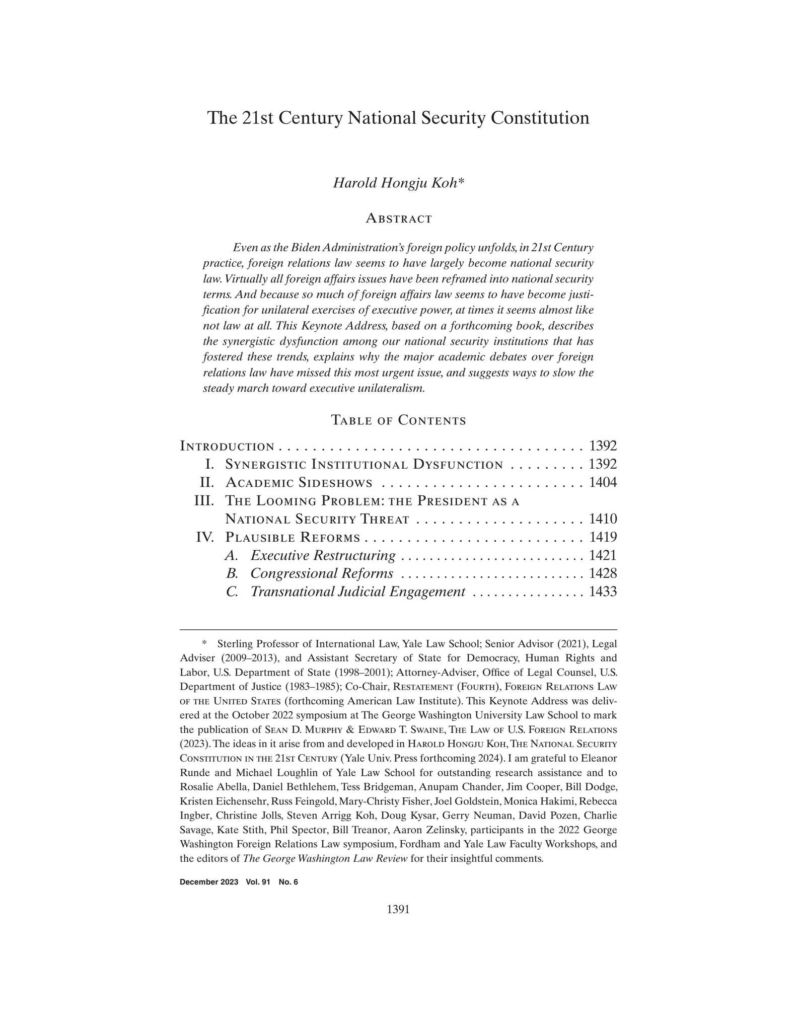 The 21st Century National Security Constitution by demandside - Issuu