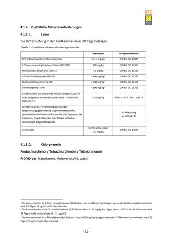 Güte- und Prüfbestimmungen für Polstermöbel 第 19 页