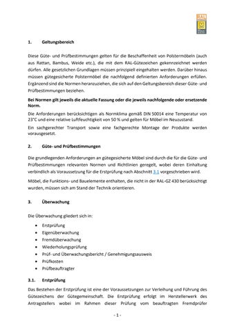 Güte- und Prüfbestimmungen für Polstermöbel 第 8 页