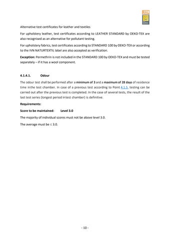 dgm-moebel.de 家具目录 · Quality and Testing Regulations for Upholstered 家具 第 17 页