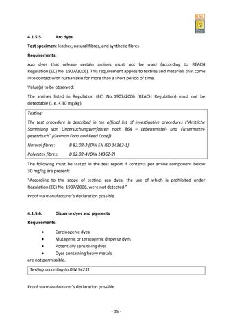 dgm-moebel.de 家具目录 · Quality and Testing Regulations for Upholstered 家具 第 22 页