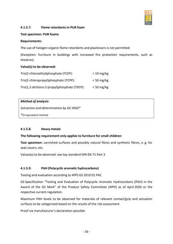 dgm-moebel.de 家具目录 · Quality and Testing Regulations for Upholstered 家具 第 23 页