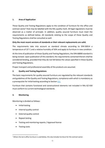 Quality and Testing Regulations for 办公 and 工程 家具 第 8 页