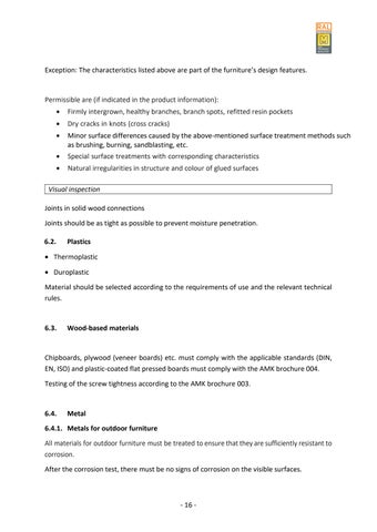 Quality and Testing Regulations for 户外 家具 第 22 页