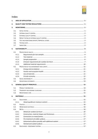 Quality and Testing Regulations for 户外 家具 第 5 页