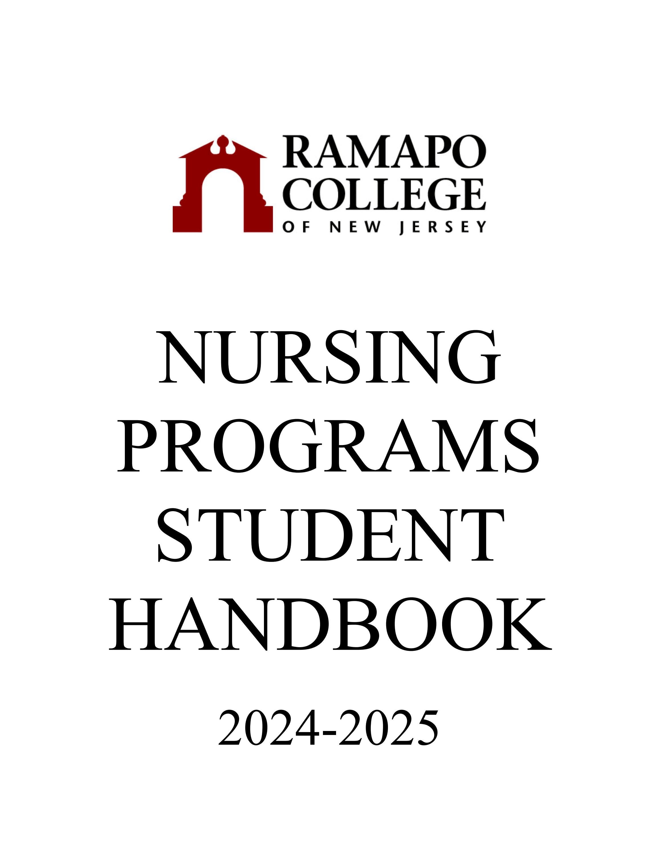 Ramapo College's Nursing Student Handbook 20242025 by Ramapo College