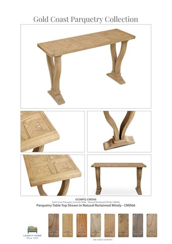 金色 Coast Parquetry and Plank 家具产品集 第 11 页