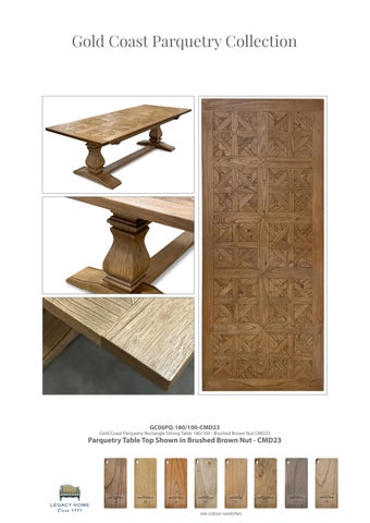 金色 Coast Parquetry and Plank 家具产品集 第 2 页