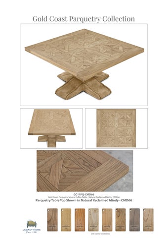 金色 Coast Parquetry and Plank 家具产品集 第 8 页