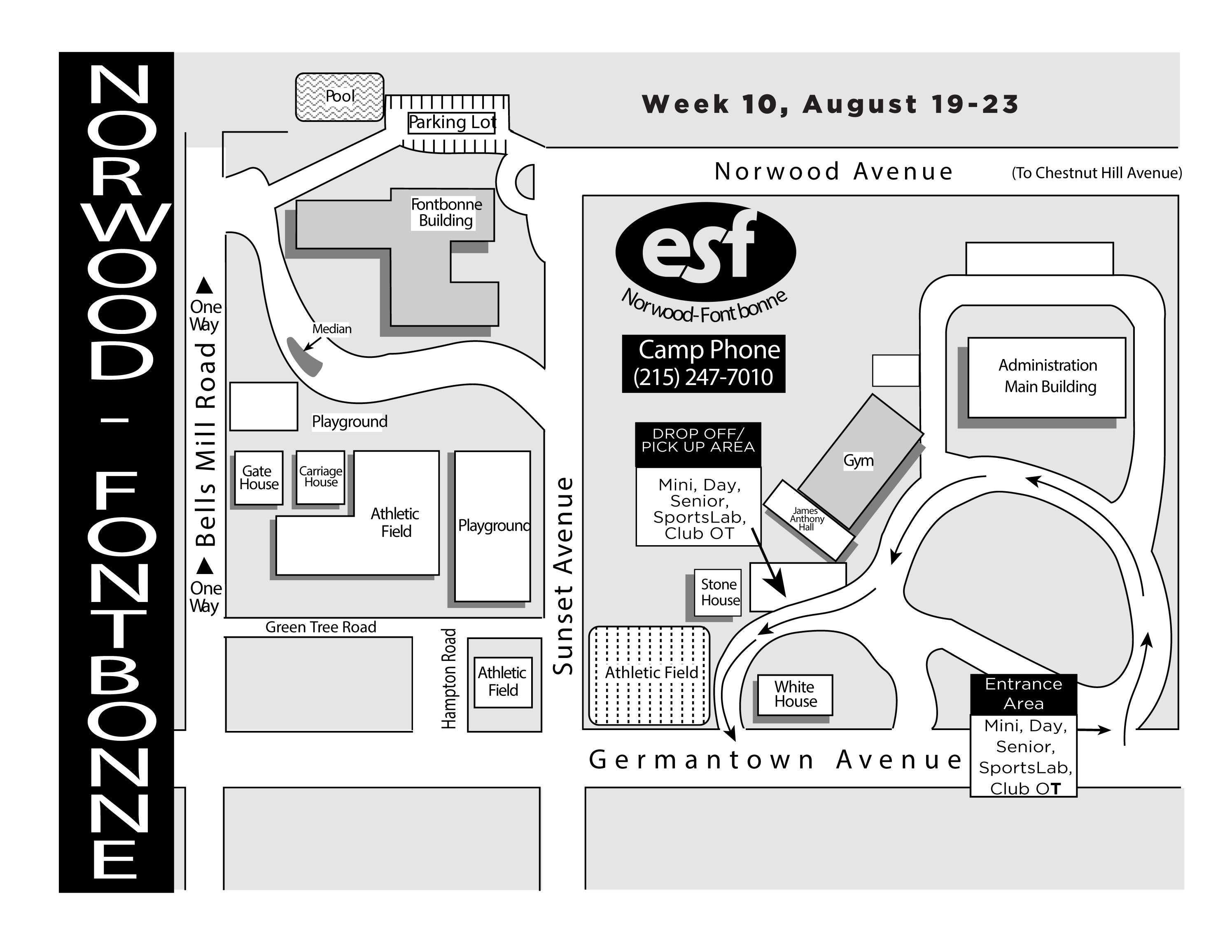 ESF Camps - Norwood-Fontbonne (Wk. 10) - Camp Map 2024 by ESF - Issuu