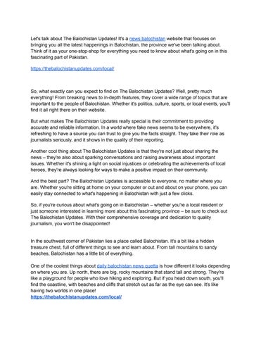 daily balochistan news quetta