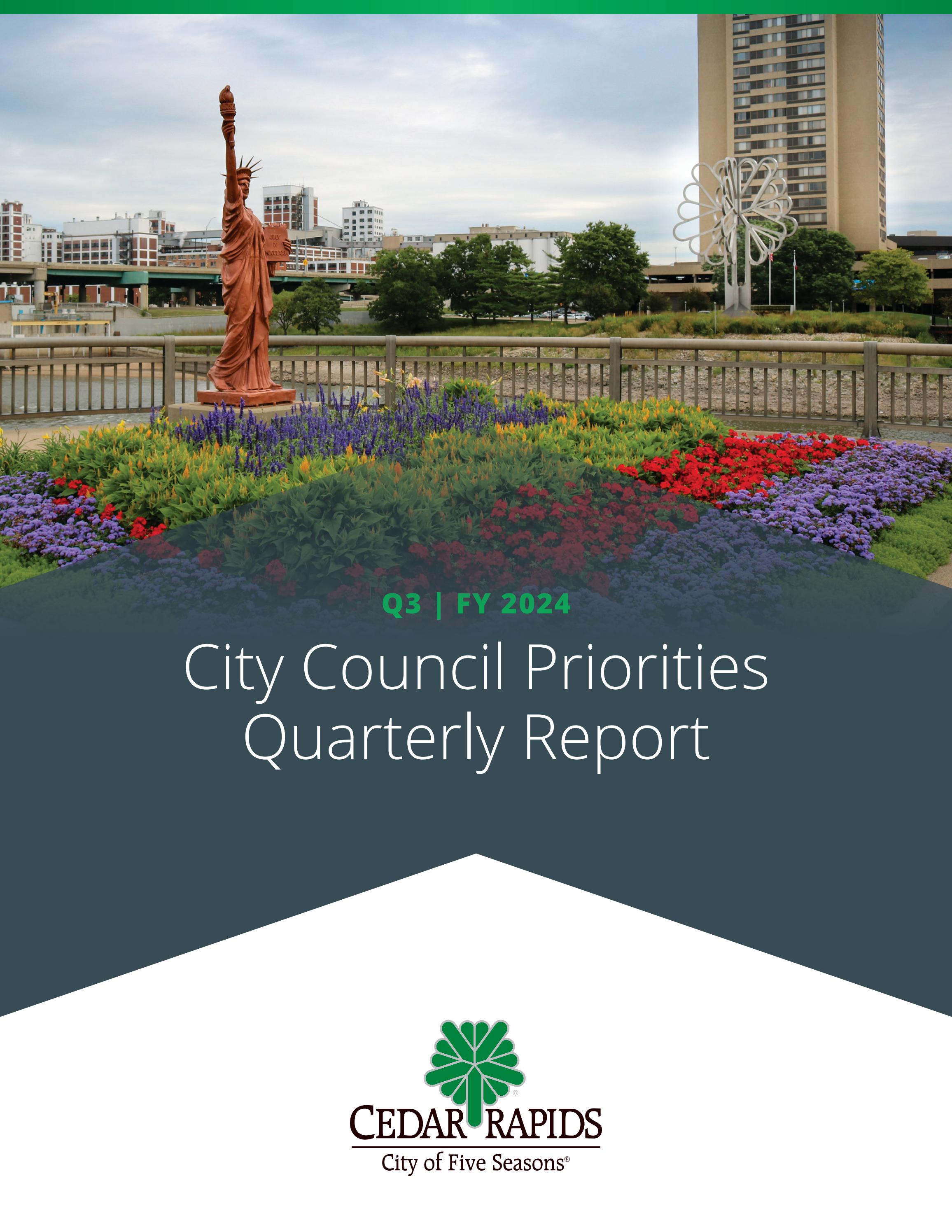 Q3 | FY24 City Council Priorities Report by City of Cedar Rapids - Issuu