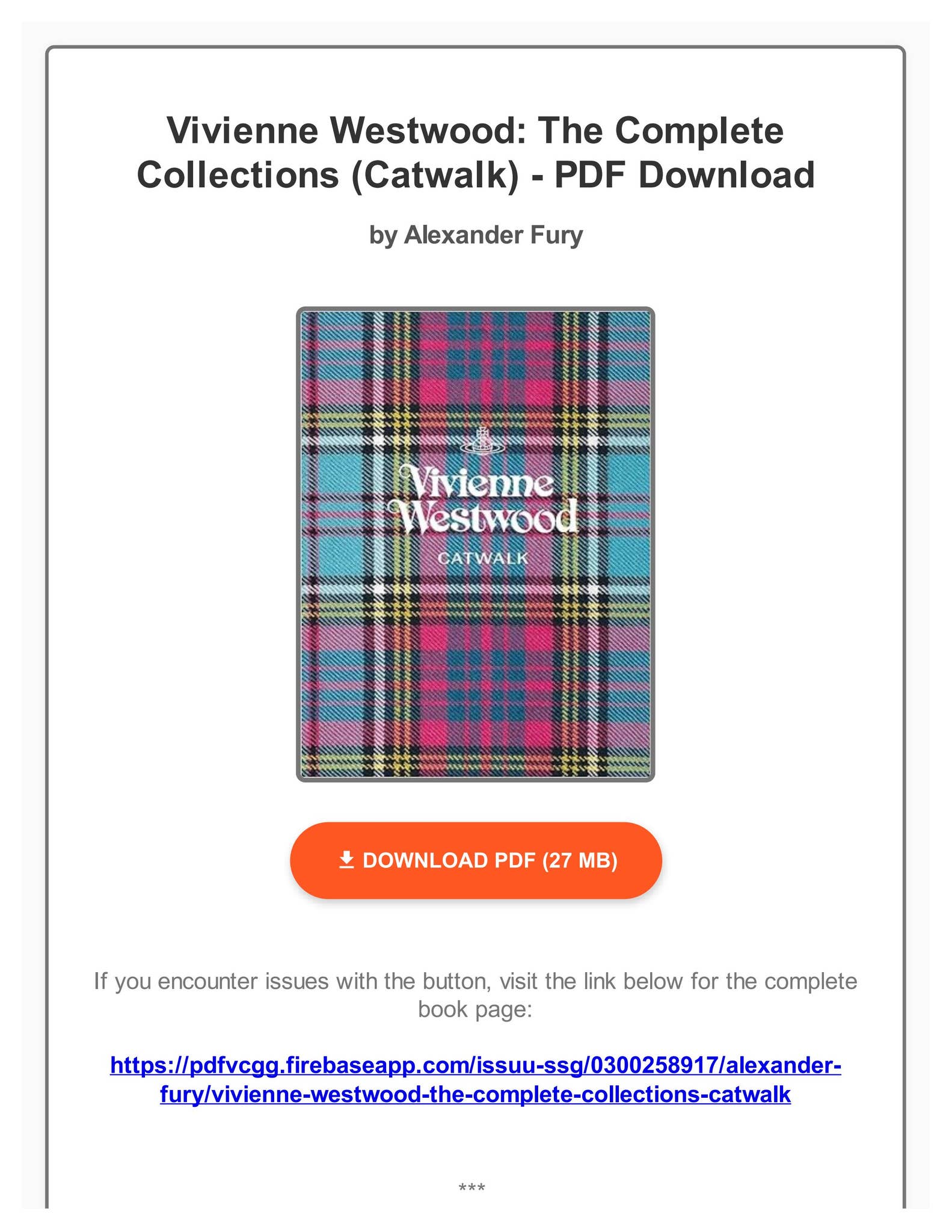 EBOOK Vivienne Westwood: The Complete Collections (Catwalk