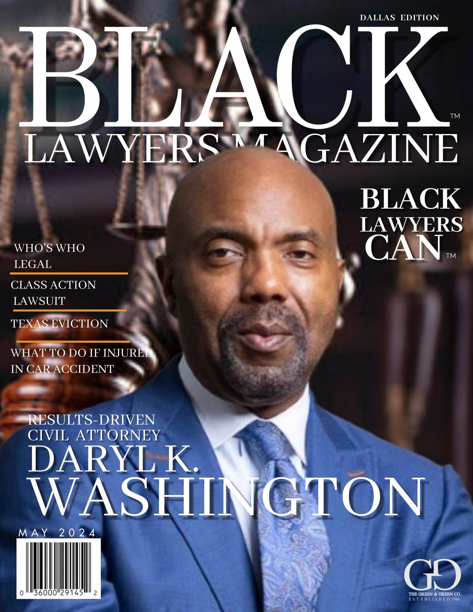 Black Lawyers Magazine May 2024 by Green \u0026 Green Publishing - Issuu, image size:1583x2048