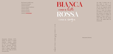 Sovraccoperta _ Bianca come il latte rossa come il sangue