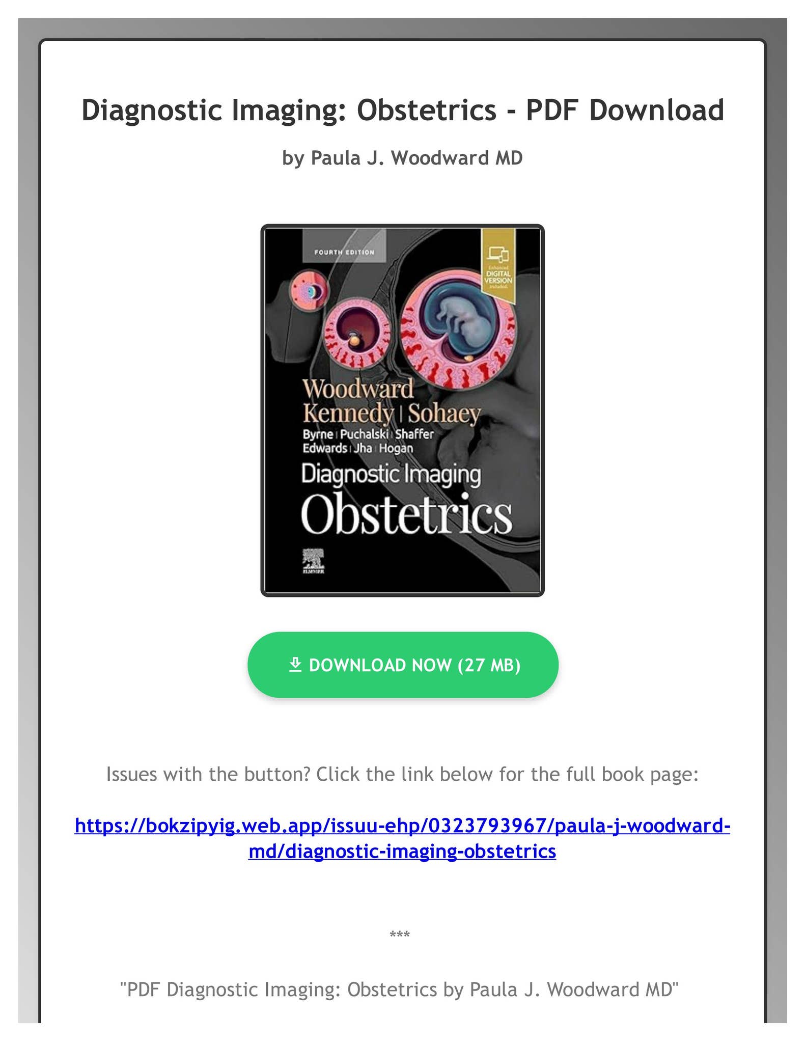 Diagnostic Imaging Obstetrics 第三版 Diagnostic Imaging: Obstetrics: 9780323392563: Medicine