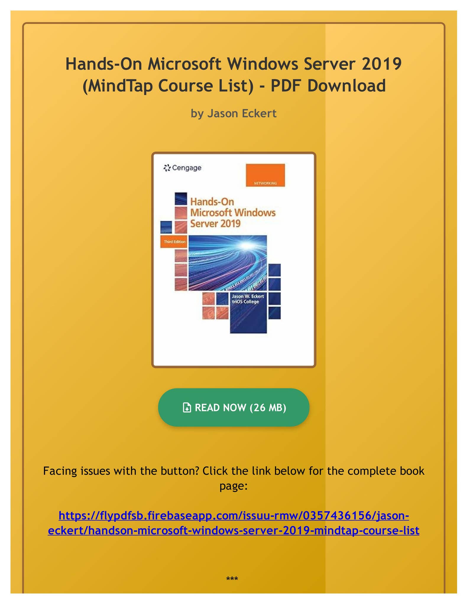 Download hands on microsoft windows server 2019 mindtap course list