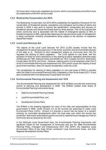 MidCoast Community Land (Generic) Plan of Management 第 14 页