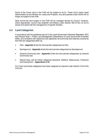 MidCoast Community Land (Generic) Plan of Management 第 24 页