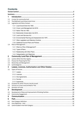 MidCoast Community Land (Generic) Plan of Management 第 3 页