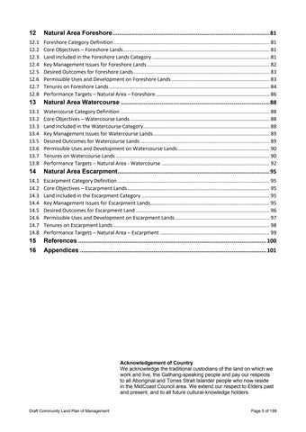 MidCoast Community Land (Generic) Plan of Management 第 5 页