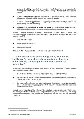MidCoast Community Land (Generic) Plan of Management 第 9 页