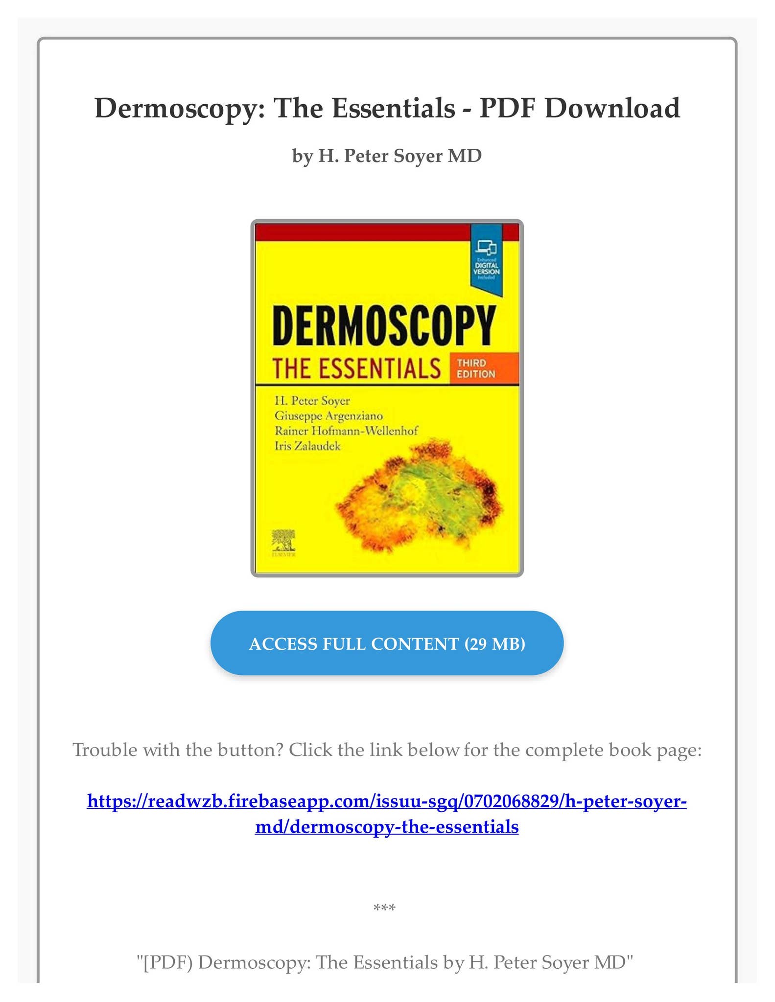ダーモスコピーのすべて 第二版= TEXTBOOK OF DERMOSCOPY Atlas of Dermoscopy: Third Edition: 9781138595989: Medicine