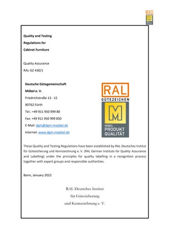 Quality and testing regulations for 柜 家具 第 3 页