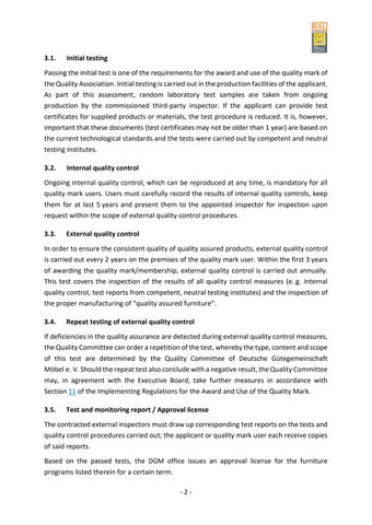 Quality and testing regulations for 柜 家具 第 8 页