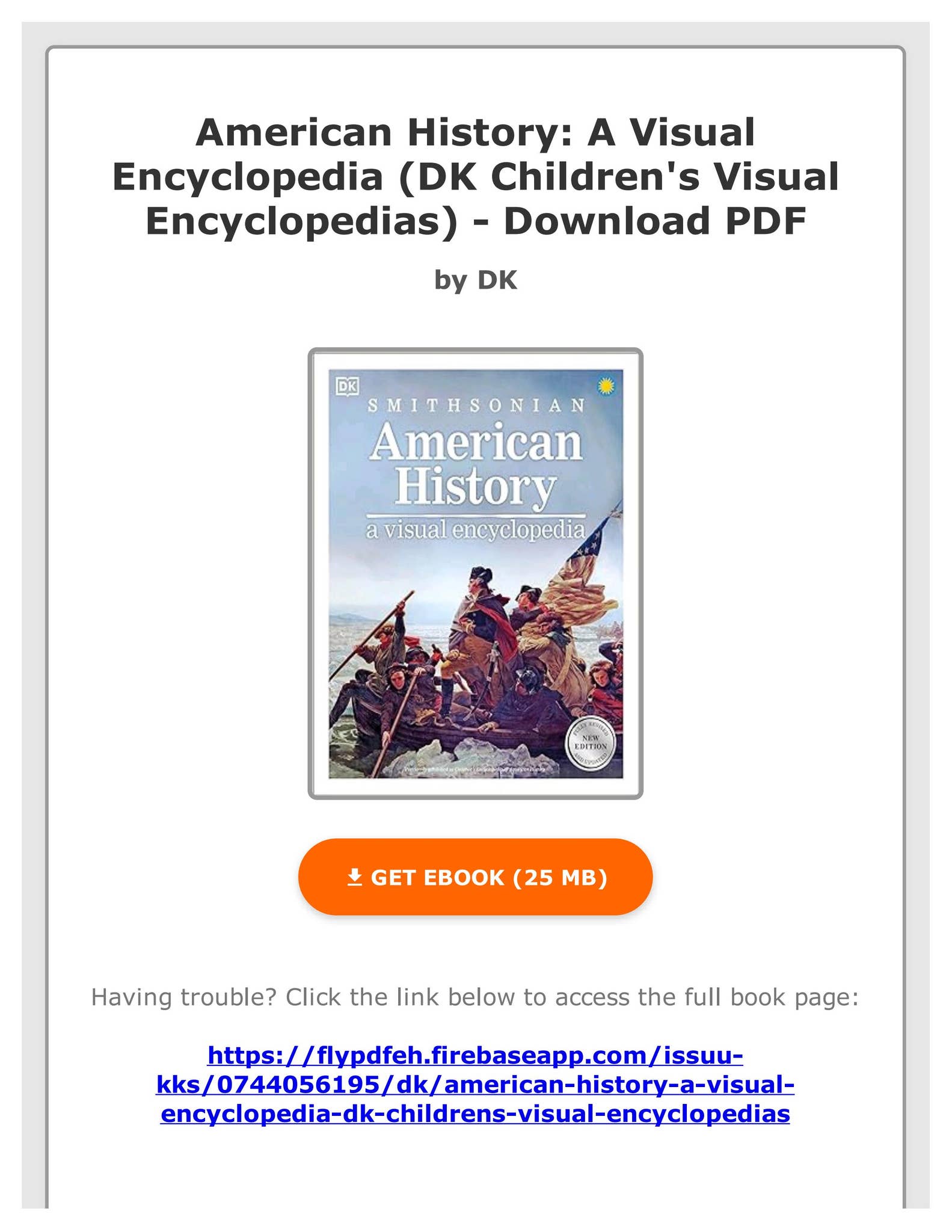PDF Download) American History: A Visual Encyclopedia (DK