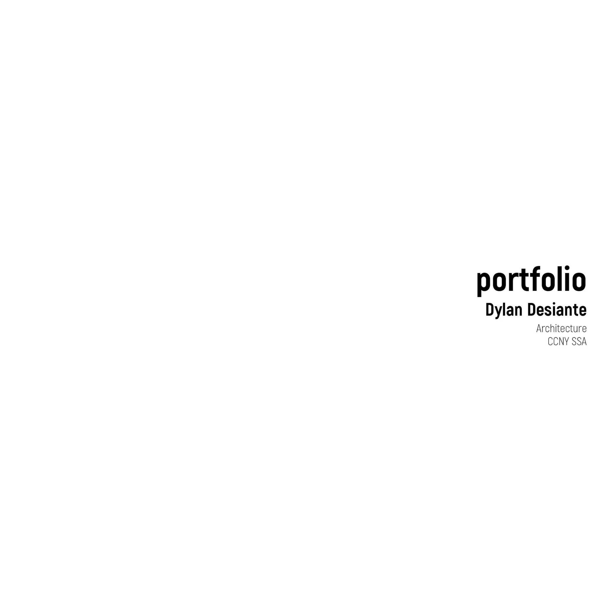 Dylan Desiante Student Architecture Portfolio by Dylan Desiante - Issuu