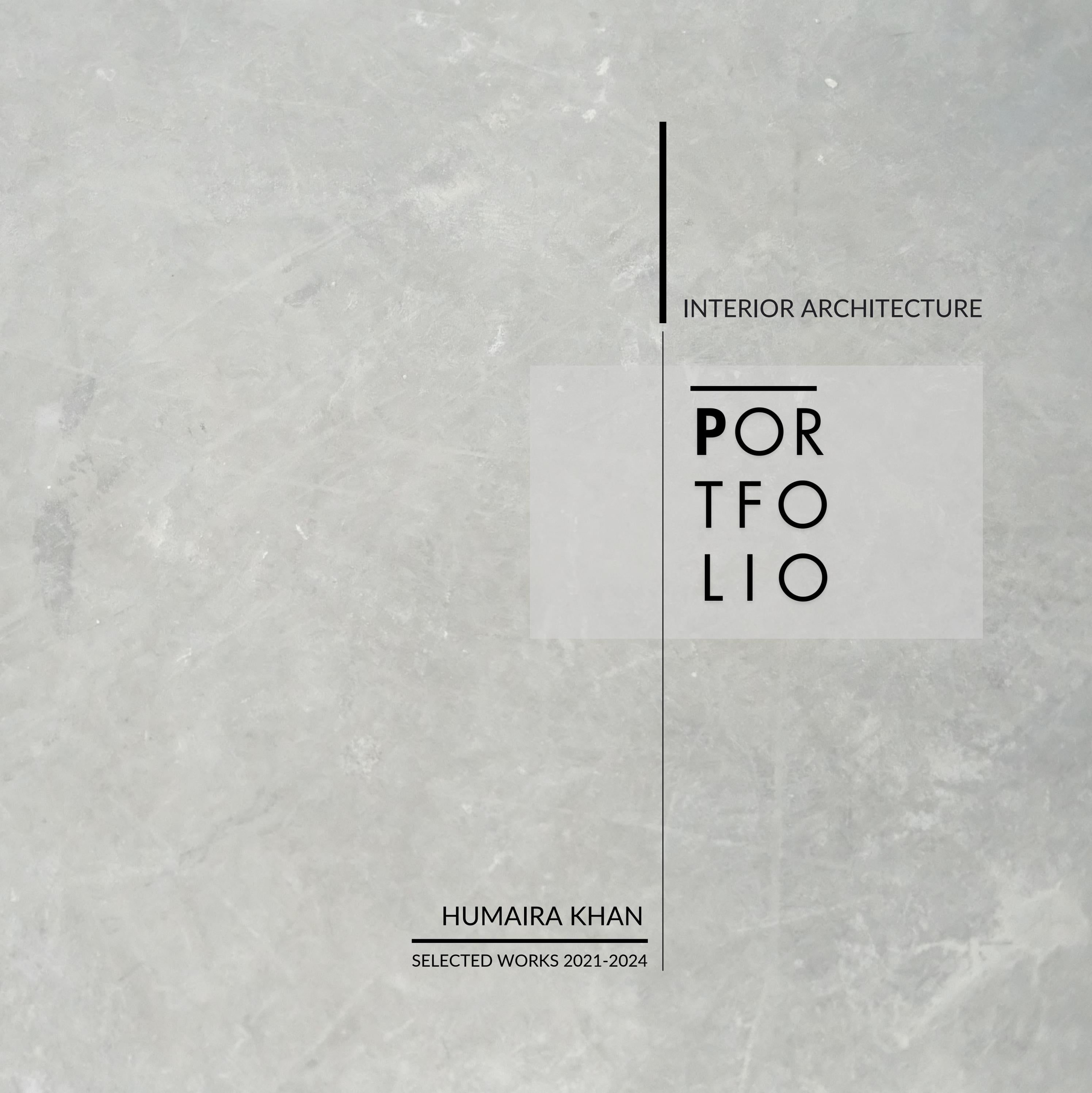 INTERIOR ARCHITECTURE PORTFOLIO (Selected Words 2021-2024) by Humaira ...