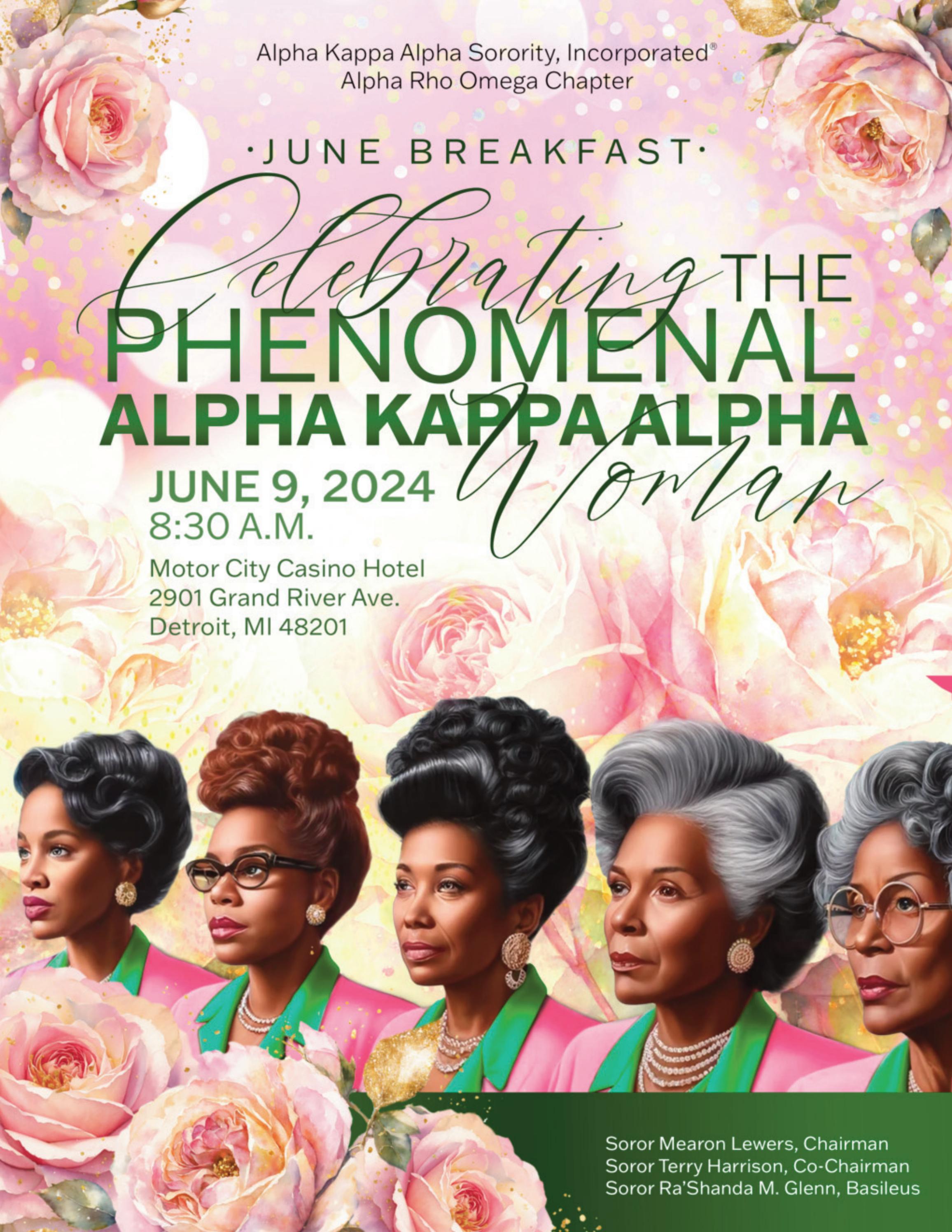 Alpha Kappa Alpha, Alpha Rho Omega Chapter 2024 June Breakfast by AKA ...